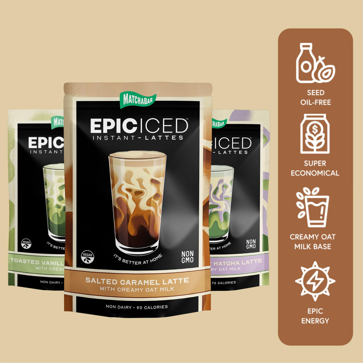 MATCHABAR Epic travel pouch makes ten servings ideal for travel.