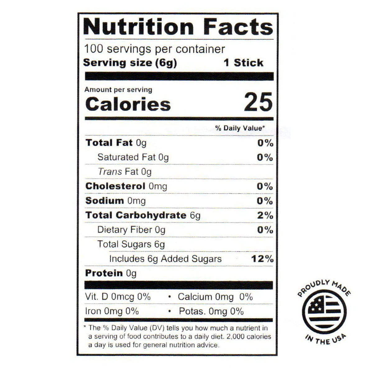 Matchaccino Made in USA label emphasizes simple ingredients and quality