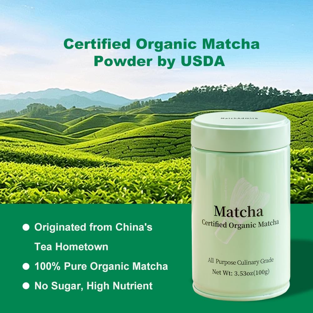 Daily-use 100g can is ready for everyday culinary matcha
