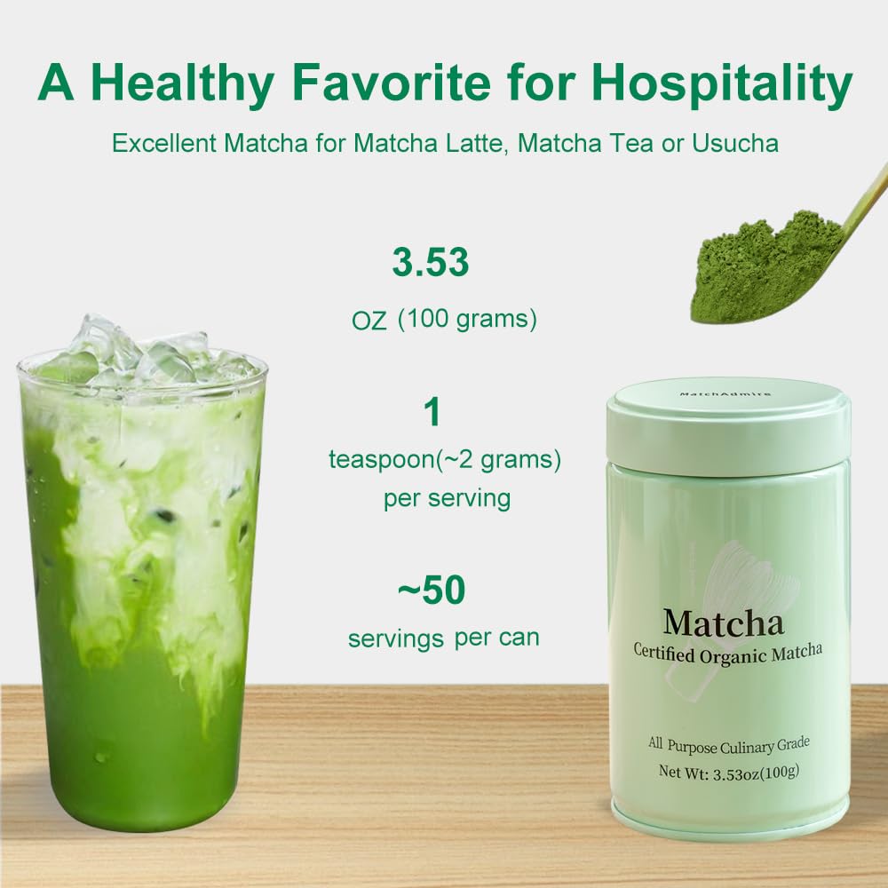 MatchAdmire powder scoop pouring into cup for easy daily ritual