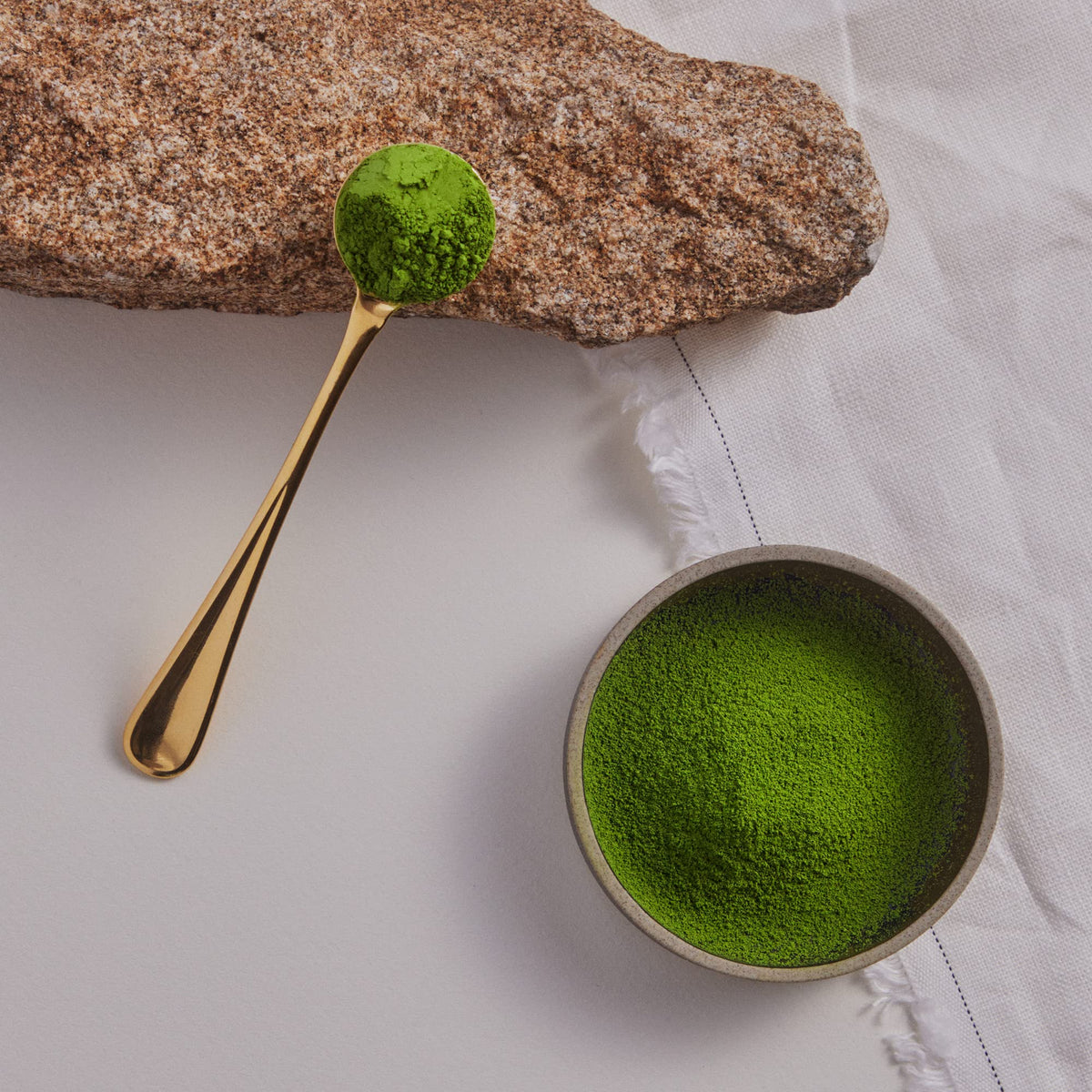 MATCHAFUL Kiwami bamboo whisk setup for whisking froth