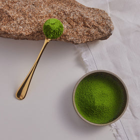 MATCHAFUL Kiwami bamboo whisk setup for whisking froth