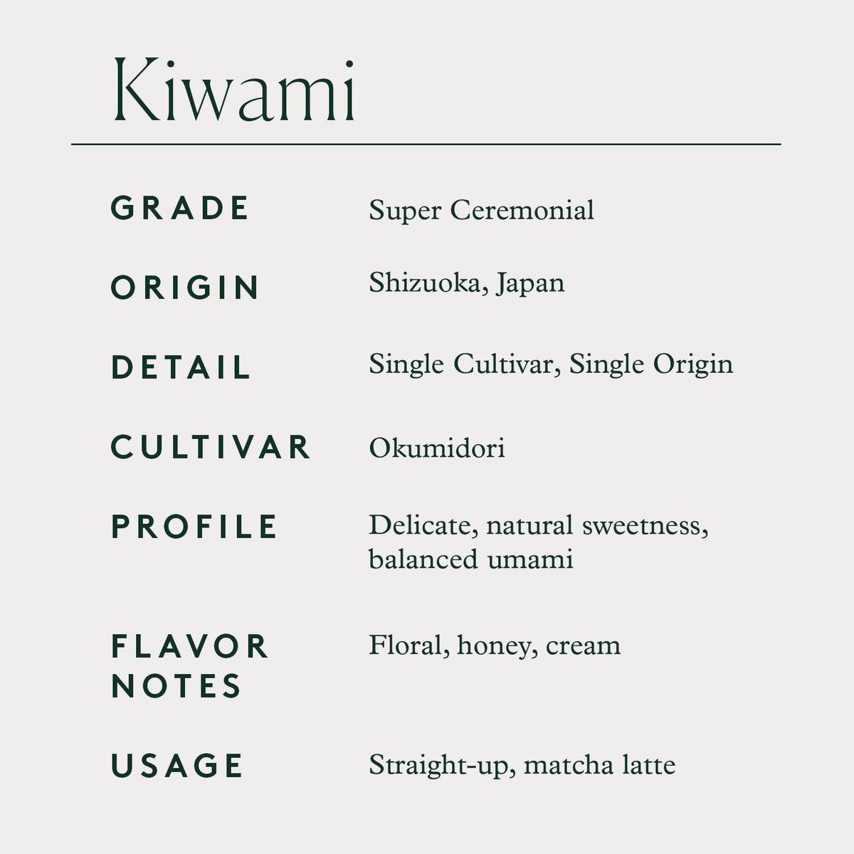 MATCHAFUL Kiwami farm-to-whisk freshness preserves peak aroma