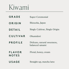 MATCHAFUL Kiwami farm-to-whisk freshness preserves peak aroma