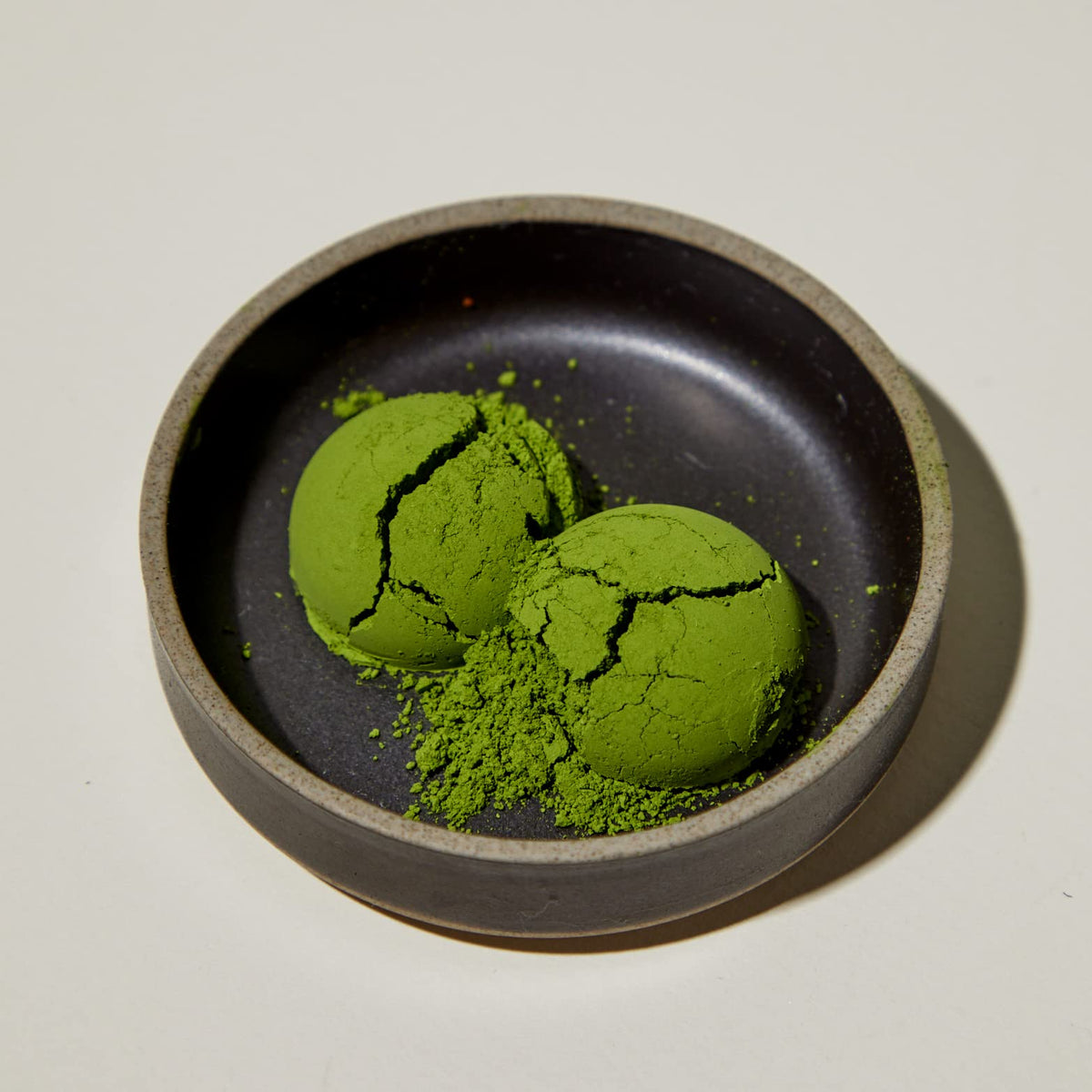 MATCHAFUL Hikari latte glass with creamy matcha latte, showcasing velvety texture and aroma