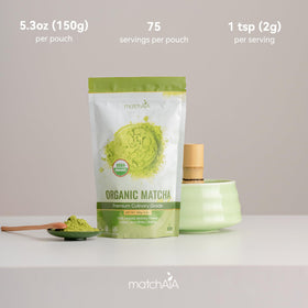 MatchAiA Organic Matcha Dessert plate hints at refined flavor in sweets.