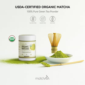 MatchAiA spring harvest leaves close-up shows vibrant, fresh flavor potential.
