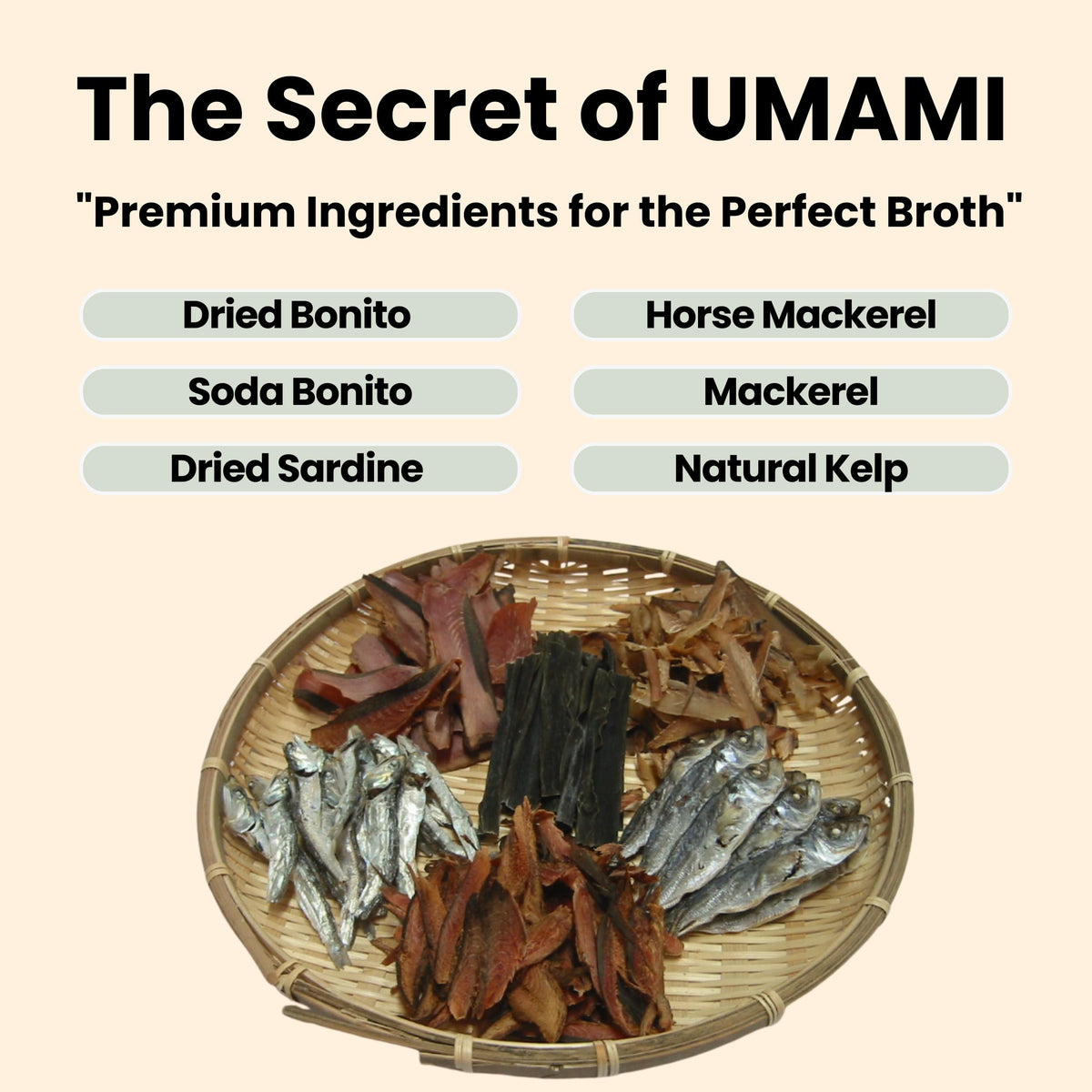 Matcharl dashi powder tear-and-sprinkle adds versatile smoky umami.