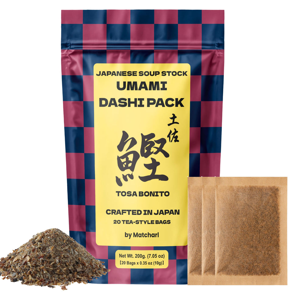 Matcharl Japanese Dashi Stock packets for quick authentic umami base.