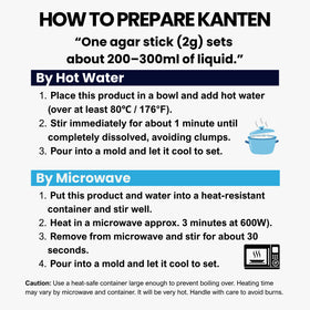 Matcharl KANTEN gel in a mold for elegant desserts