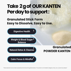 Matcharl KANTEN natural red algae fiber source for plant-based fiber