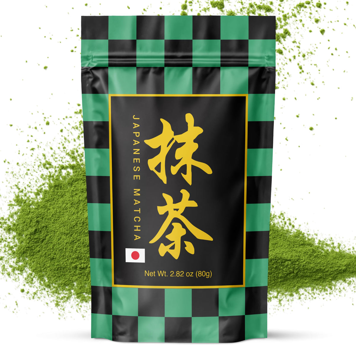 Matcharl matcha powder tin front, premium ceremonial grade for daily tea rituals