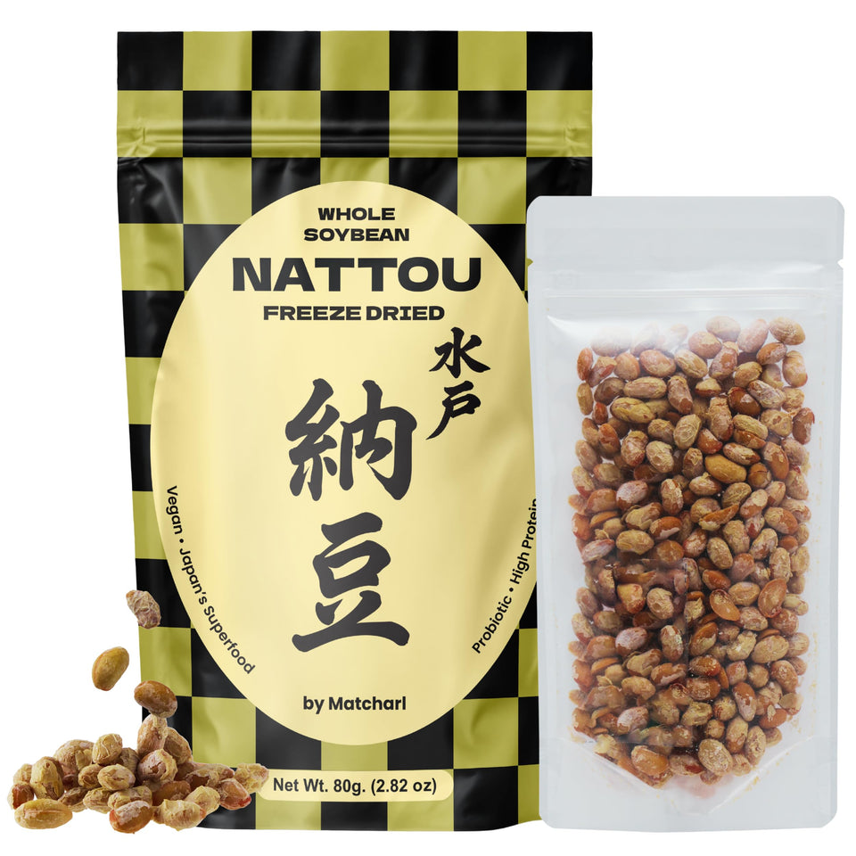 Matcharl natto beans freeze-dried 80g pack provides easy storage and flavor
