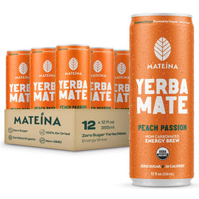 Mateina Yerba Mate Zero Sugar energy drink can delivering clean, steady energy