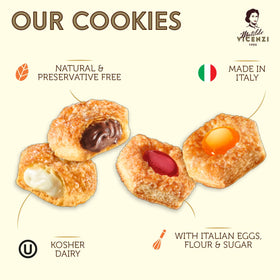 Matilde Vicenzi assorted cookies and puff pastries, perfect for sharing.