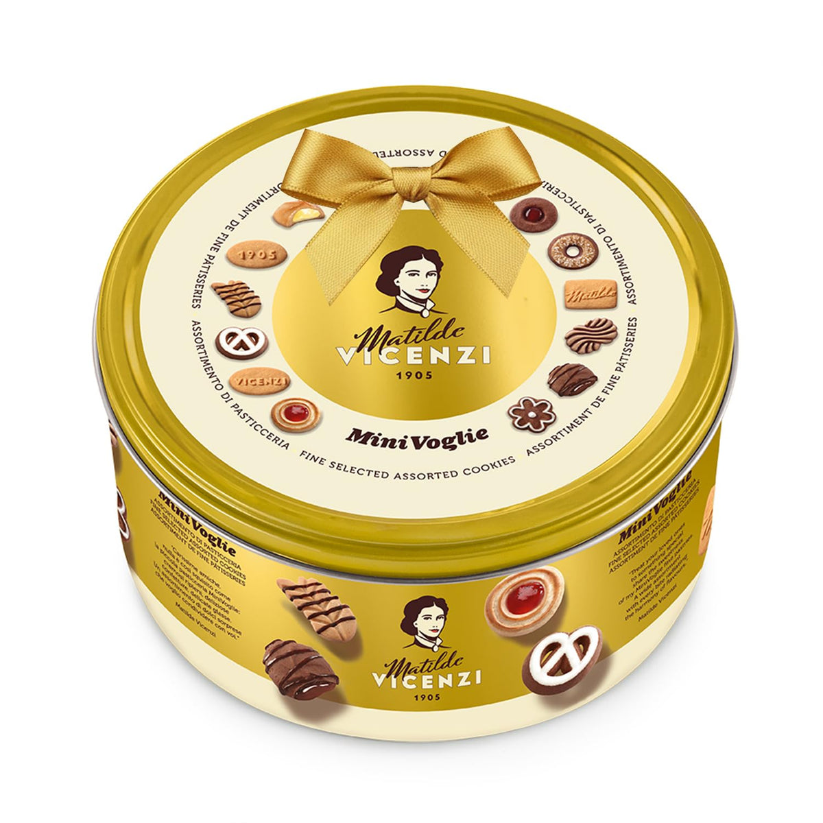 Matilde Vicenzi Minivoglie butter cookies tin assortment ideal for sharing
