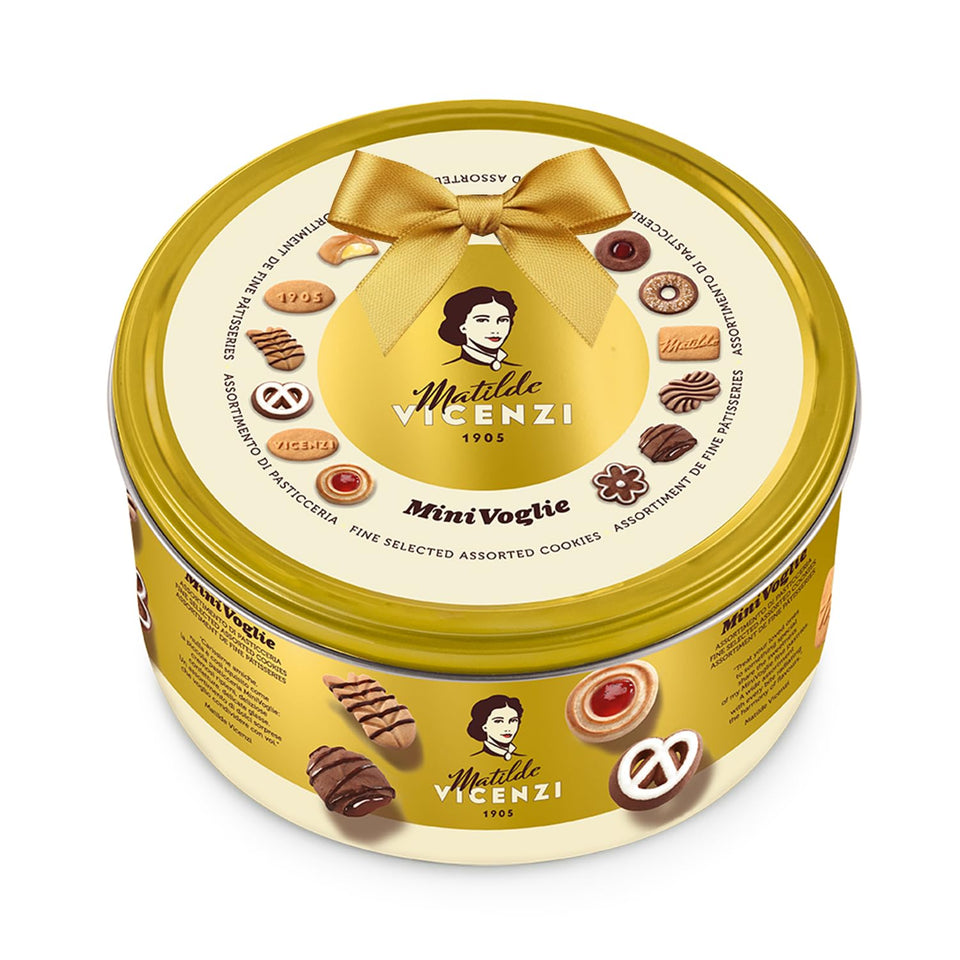 Matilde Vicenzi Minivoglie butter cookies tin assortment ideal for sharing