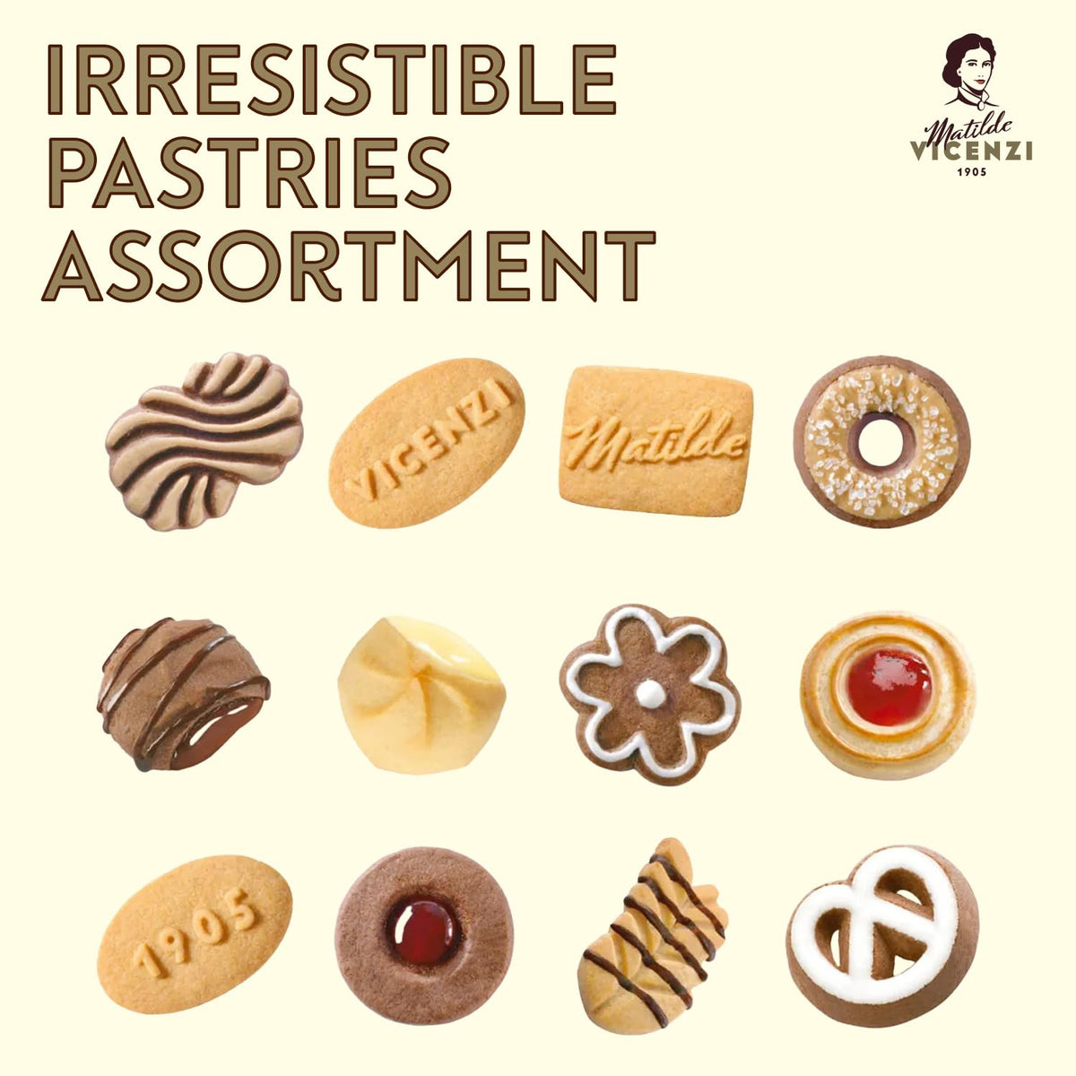 Matilde Vicenzi Minivoglie hazelnut cookies add refined snack moments