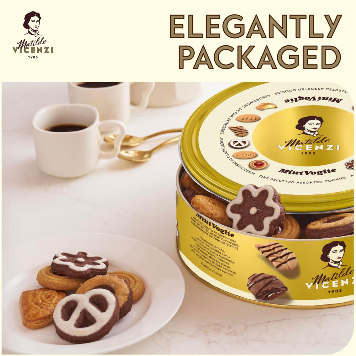 Matilde Vicenzi Minivoglie shortcrust pastries with cocoa cream indulgence