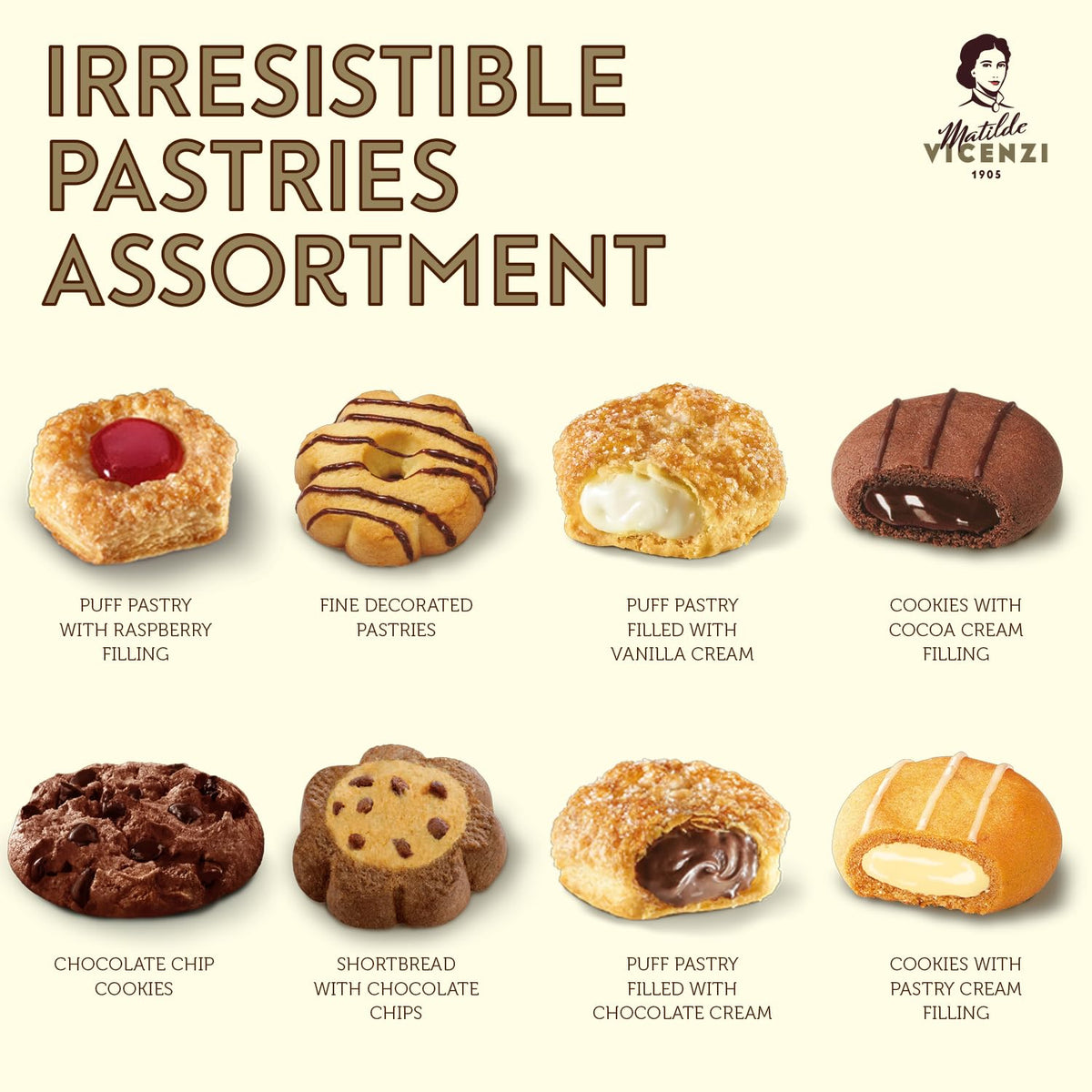 Matilde Vicenzi Venezia gift tin variety of pastries, perfect for sharing