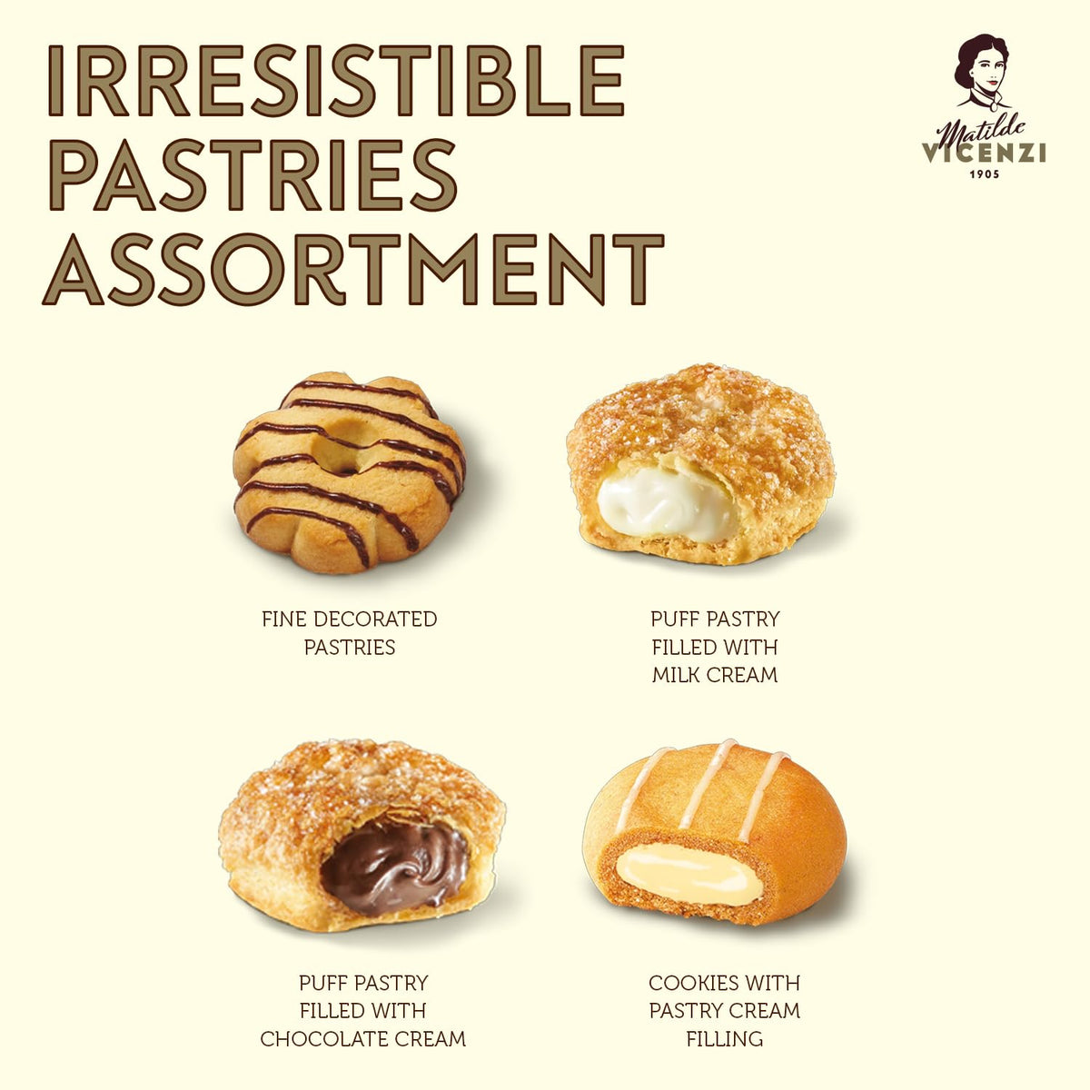Matilde Vicenzi butter shortbread cookies close-up showcases velvety texture and rich aroma.