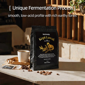 Close-up of MATINEE wild Kopi Luwak beans