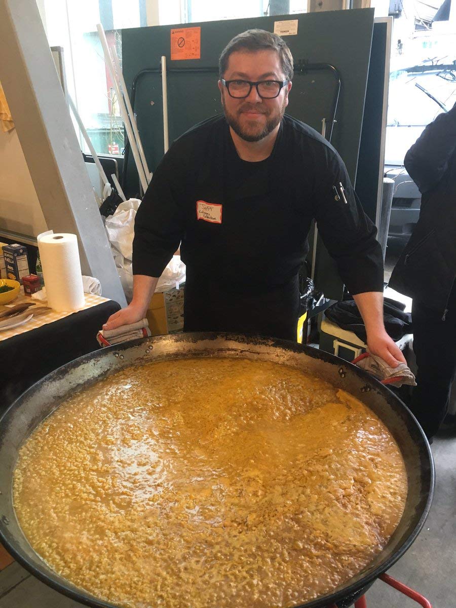 Matiz España Bomba arroz-negro visual, perfect for seafood paella