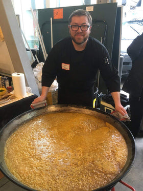 Matiz España Bomba arroz-negro visual, perfect for seafood paella