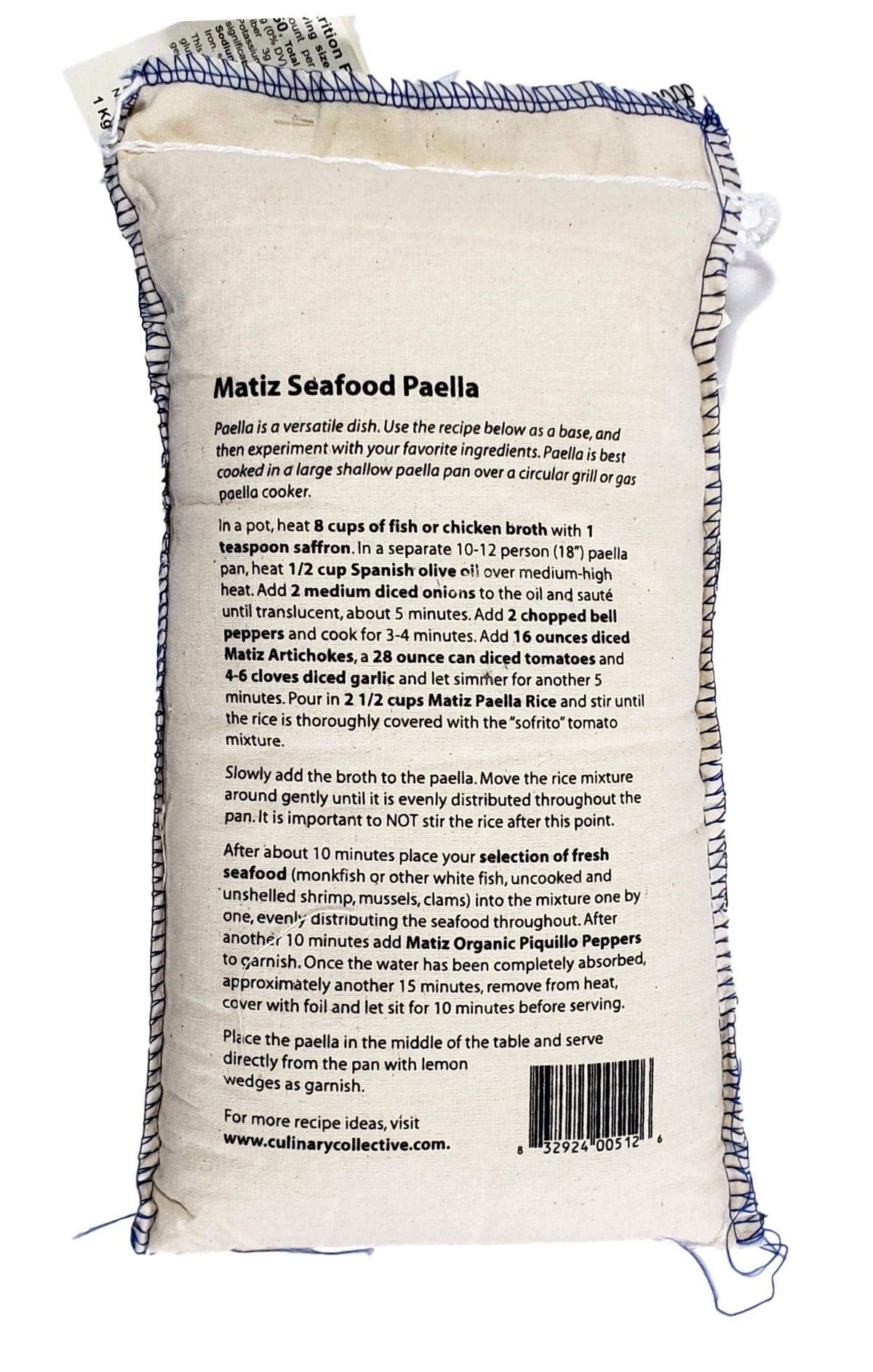 Matiz Bomba rice grains closeup showing short grain structure ideal for absorbing flavors