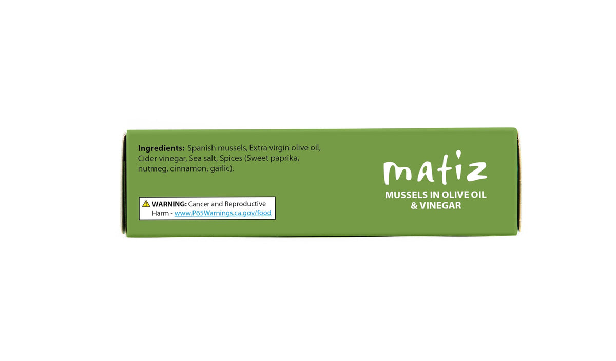 Matiz Mussels 2pack front displays value-packed seafood option