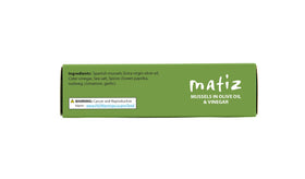 Matiz Mussels 2pack front displays value-packed seafood option