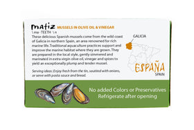 Matiz Mussels lemon parsley accent for a bright finish