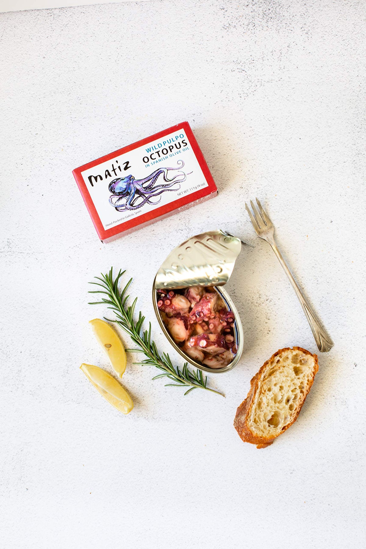 Matiz Pulpo all-natural, no colors or preservatives