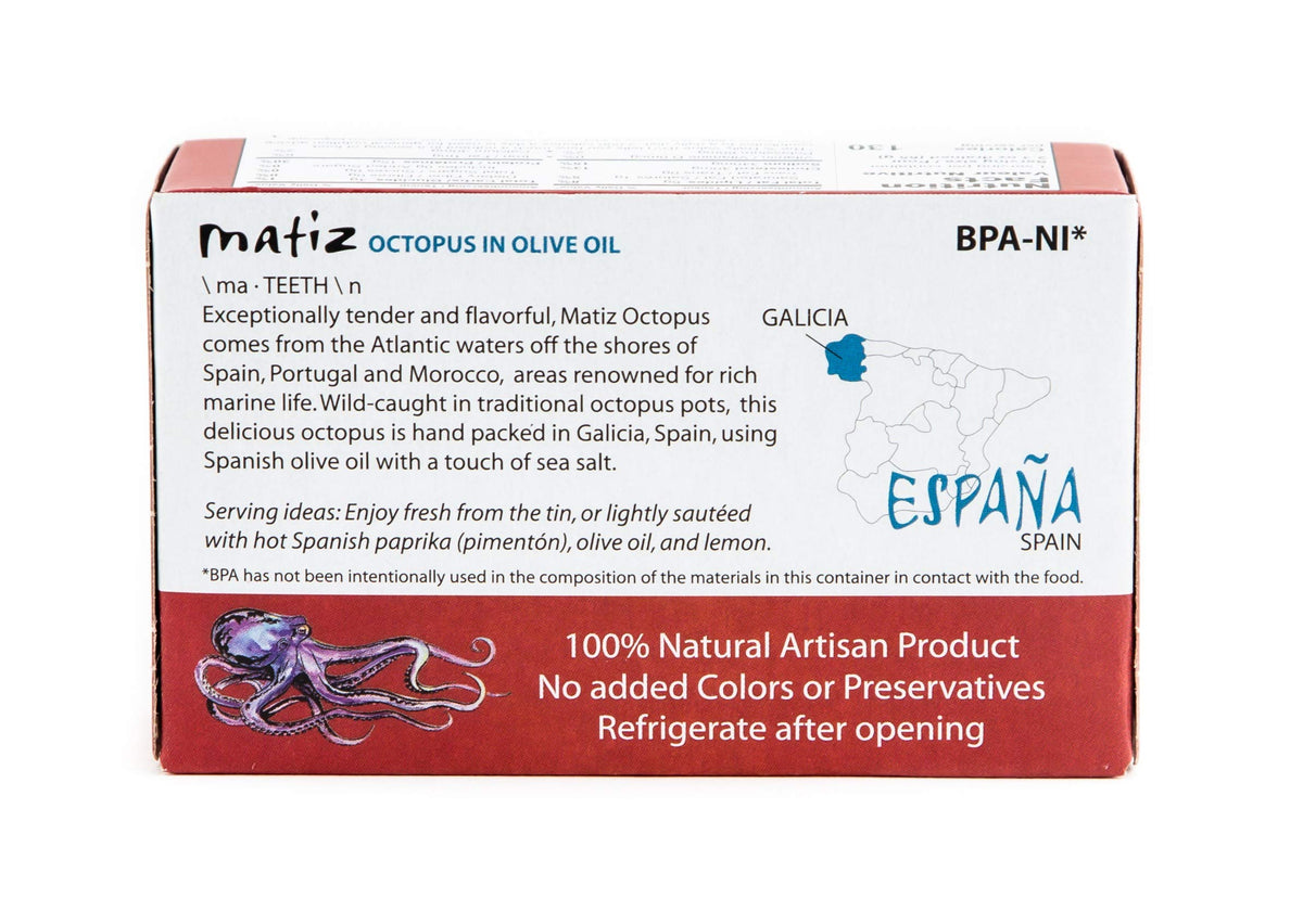 Matiz Pulpo straight-from-tin for quick tapas