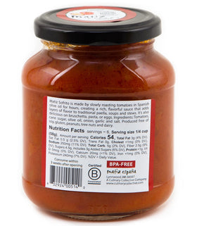 Matiz Sofrito bruschetta serving idea with aromatic base.