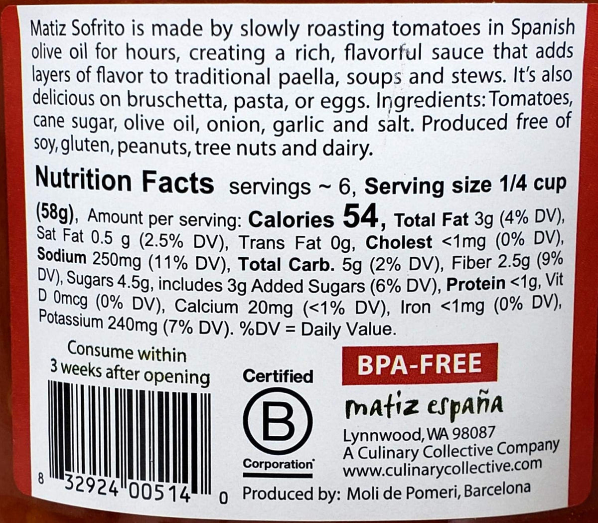 Matiz Sofrito cioppino base adds seafood soup richness.