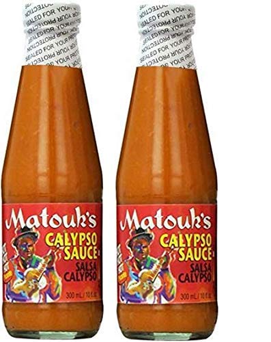 Matouk's Calypso Sauce bottle adds Caribbean flavor and versatile heat to wings and tacos.