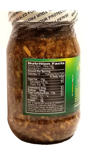 Matouk's Mango Kuchela label close-up, showcasing exotic blend perfect with poultry