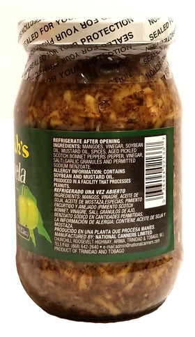 Matouk's Mango Kuchela pour shot, ideal for enhancing bean salads and rice dishes
