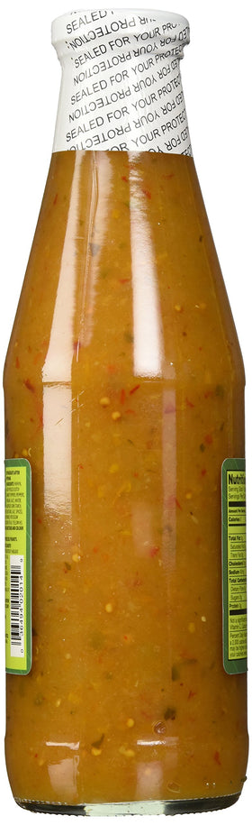 Matouk's West Indian Hot Sauce bottle label showcases authentic Caribbean branding.