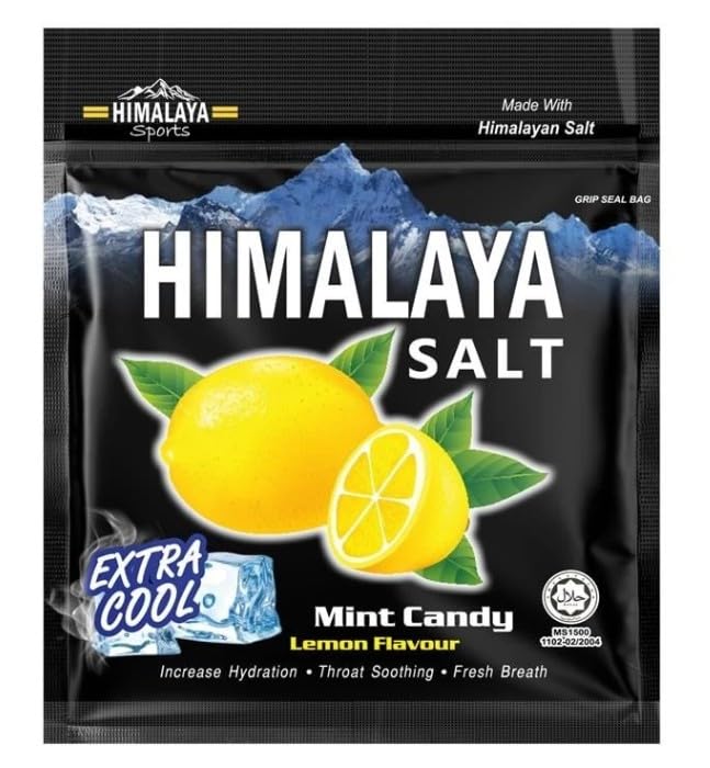 Matt Discount Big Foot Himalaya Salt Sports Candy Lemon Mint Extra Cool in resealable on-the-go packs