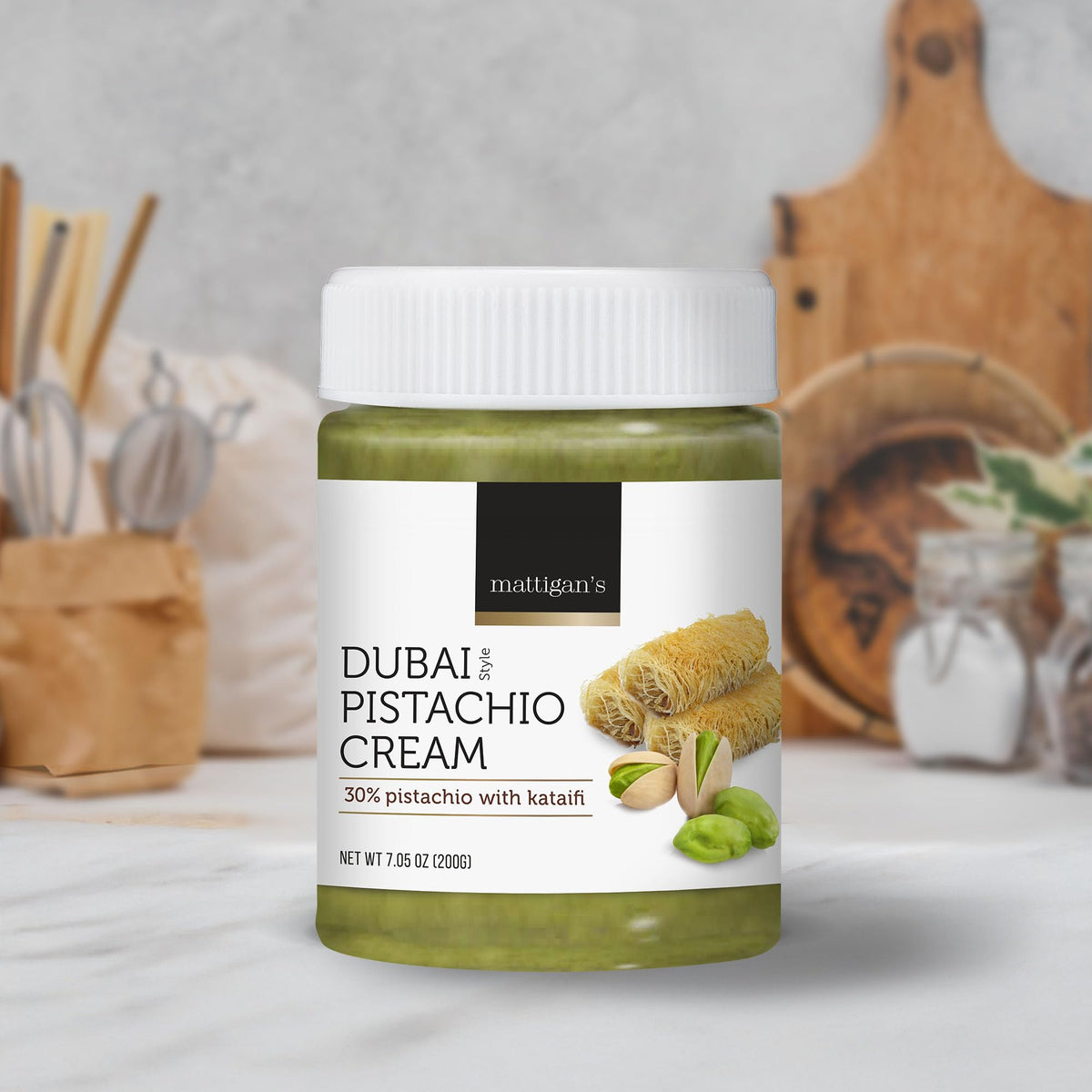 Crunchy kataifi threads meet pistachio cream for a premium treat.
