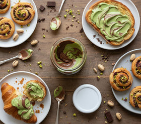 Mattigan's Dubai Style Chocolate Spread swirled into oatmeal offers an indulgent start.