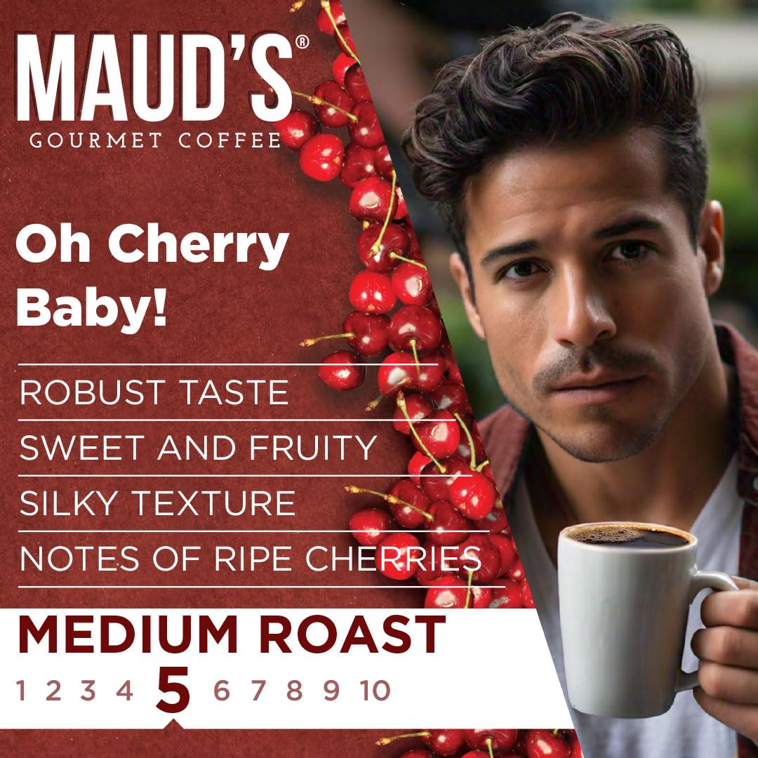 Maud's 100% Arabica beans pods emphasize smooth taste without bitterness