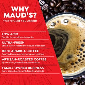 Maud's aroma-filled pod design delivers inviting steam and rich crema quickly