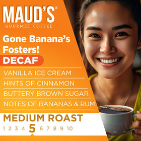 Maud's Banana Foster aroma close-up highlighting creamy banana notes.