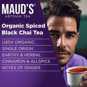 Maud's chai tea pods in cup ready for a quick single-serve brew