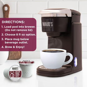 Maud's Chicory coffee pods feature sustainable packaging for eco-conscious brewers