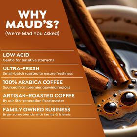 Maud's Cinnamon Roll aroma, inviting scent for morning rituals