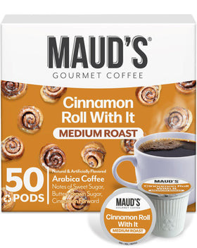 MAUD'S cinnamon-roll pods: rich aroma and quick morning brew.